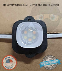 Govee Pro Light Mount installed under soffit, black