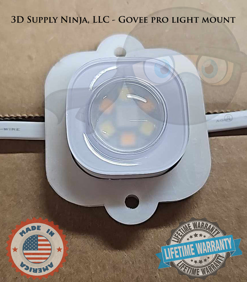 Govee Pro Light Mount installed, white