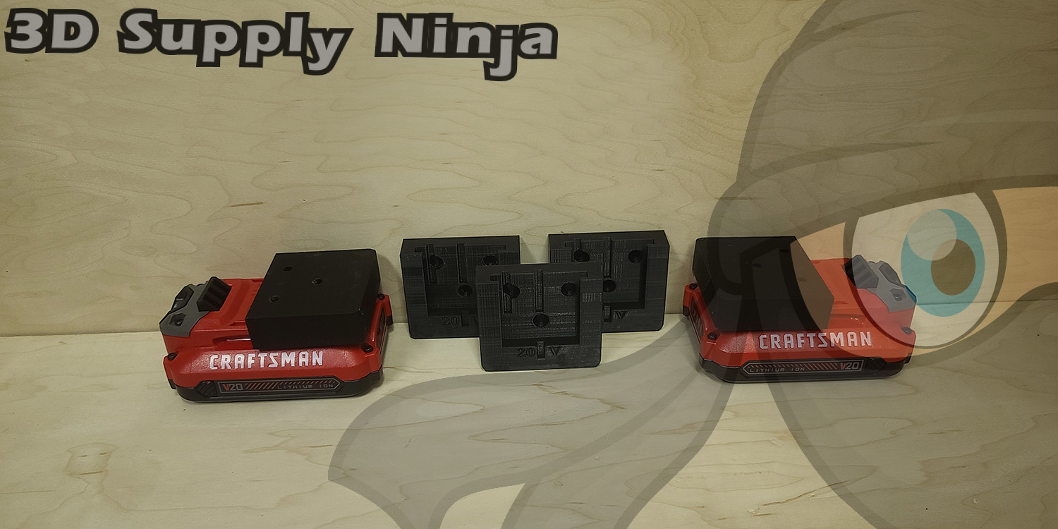 Craftsman v20 Battery Mount (MADE IN USA)