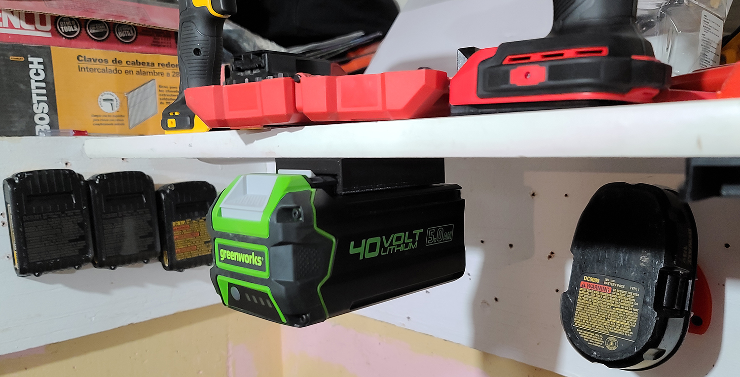 GreenWorks G-Max 40V Battery Mount (MADE IN USA) - Image 4