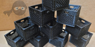 3D Printed - Miniature Milk Crates - 1/10th Scale